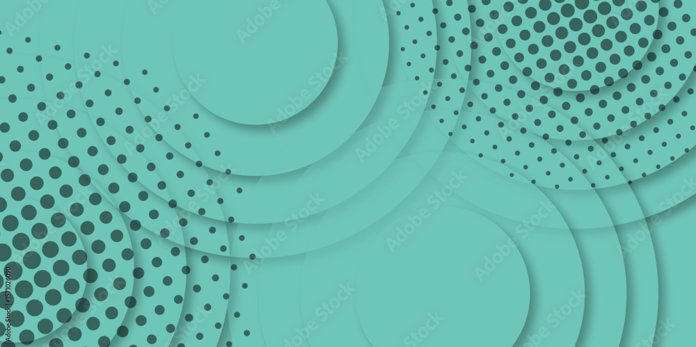 Poster gray and white abstract background with halftone circle dotted. basic halftone dots effect in gray a