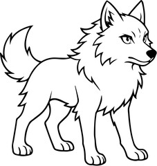 fox cartoon coloring page