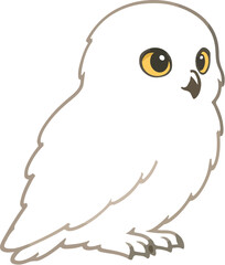 owl on white