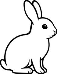vector illustration of a rabbit