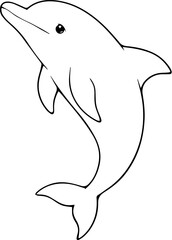 Obraz premium dolphin isolated on white