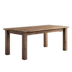 Rustic Farmhouse Dining Table A Detailed Look isolated on transparent background
