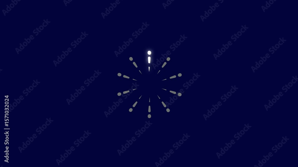 Poster loading icon animation. 4k background