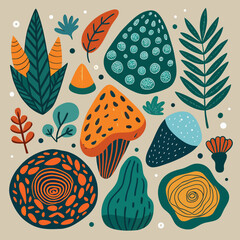 seamless pattern with sea shells