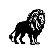 Lion No 12 – Regal Wild Lion Vector Illustration with Fierce Expression