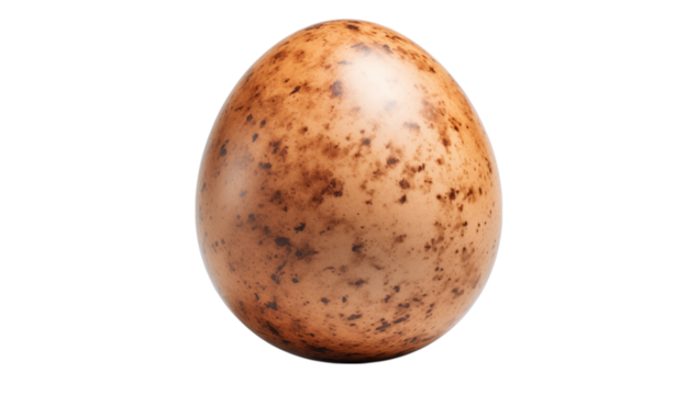 Speckled Brown Egg: A Close-Up View transparent background png