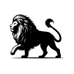 Lion No 13 – Bold and Brave Lion Vector with Intense Gaze
