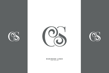 SET of CS, SC, C, S, Abstract Letters Logo Monogram