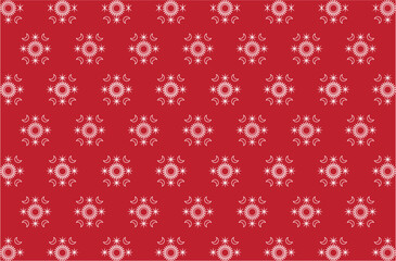 Decorative vector background with seamless oriental floral pattern, geometric diamond elements, and thin line minimalism for elegant design purposes