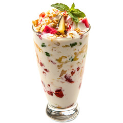 Delicious Fruit Parfait Recipe Creamy Yogurt Berries  Granola isolated on transparent background