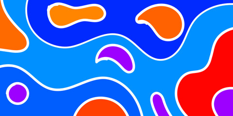 Abstract Colorful Organic Shapes (1)