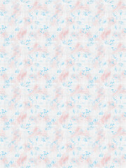 Light Blue & Blush Pink Leaf Texture – Minimal Seamless Floral Pattern on White for Summer Wedding & Packaging.
