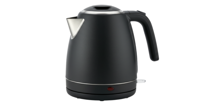 Modern Black Electric Kettle Appliance.