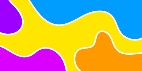 Abstract colorful shapes with flowing lines (8)