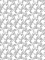 Soft White Botanical Texture – Seamless Floral Pattern with Subtle Flower Heads for Summer Fabric, Decor & Stationery.