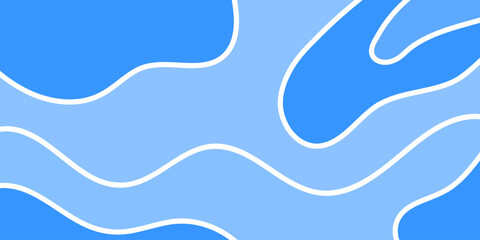 Abstract Blue Wave Background