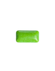 green bubble gum isolated on transparent background, png