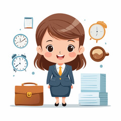 office worker cartoon