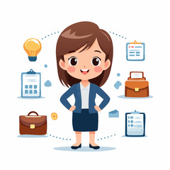 office worker in office