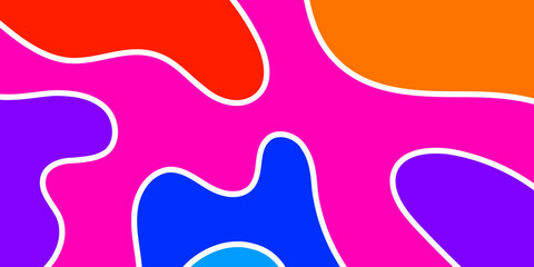 Abstract vibrant color shapes (4)