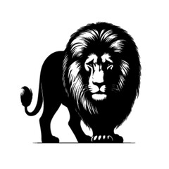 Lion No 21 – Dynamic Lion Vector Roaring with Jungle Majesty