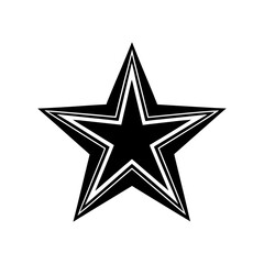 Star clipart on white background vector illustration