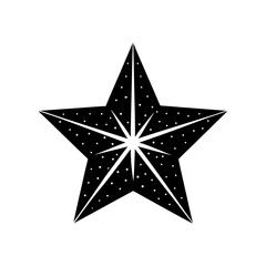 Obraz premium Star clipart on white background vector illustration