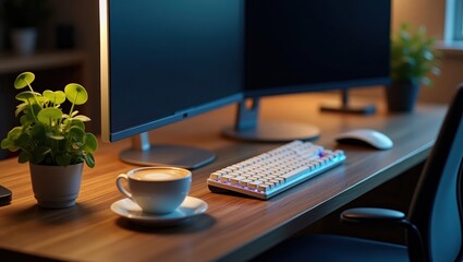 Developer's Desk: Code and Coffee in Focus