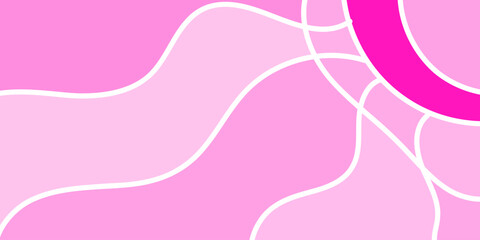 Abstract Pink Background with White Lines and a Pop of Magenta