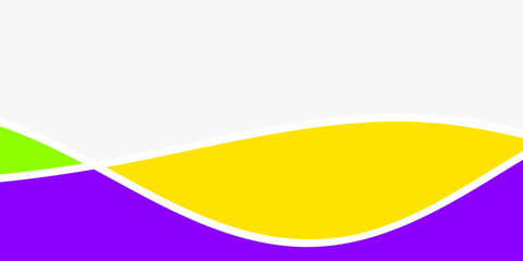 Abstract graphic design with overlapping shapes of bright, solid colors