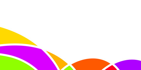 Abstract colorful design with overlapping curved shapes (1)