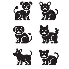 set of black cats