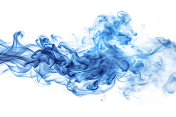  blue smoke on white background , PNG