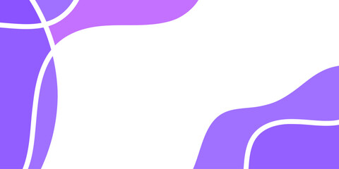 Abstract design with flowing, overlapping shapes of light purple and white lines