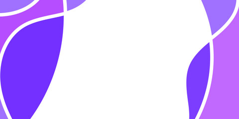 Abstract shapes in shades of purple and white