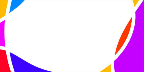 Abstract Colorful Geometric Border