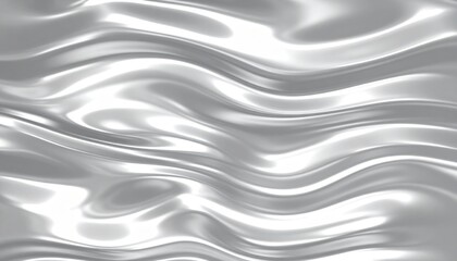 Obraz premium Abstract Silver Metallic Wave Texture Background
