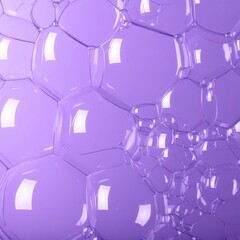 Closeup of Purple Soap Bubbles Texture