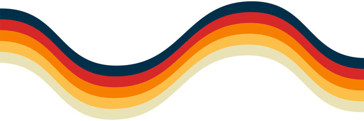 Abstract Gradient Color Swirl Shapes. Vector Graphics with Wavy Lines in Rainbow Colors. Colorful Liquid Wave Pattern. Squiggly Design Elements.