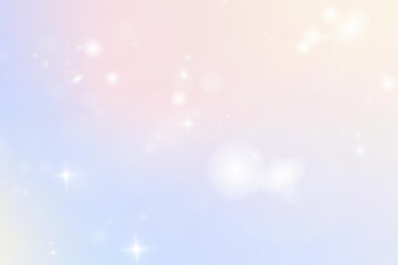 Fantasy background in sparkling stars. Vector illustration for children.sparkling surface, Bright particles on a rainbow background.