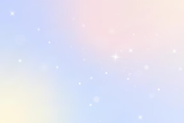 Fantasy background in sparkling stars. Vector illustration for children.sparkling surface, Bright particles on a rainbow background.