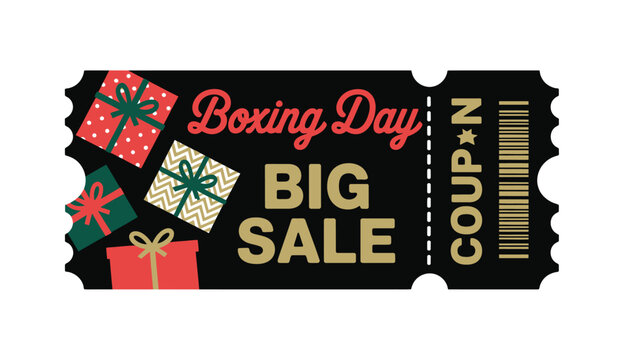 Th a coupon for a "Boxing Day BIG SALE."