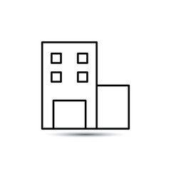 real estate building outline icon
