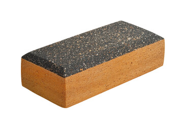 Brick Block Paver Construction Material Single Brick Isolated Wall Texture Building Element on transparent background