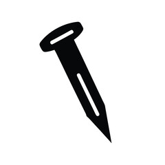 Camping Nail Peg Icon Vector Illustration