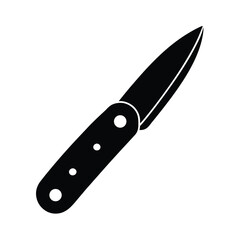 Folding Knife Blade Icon Vector Illustration