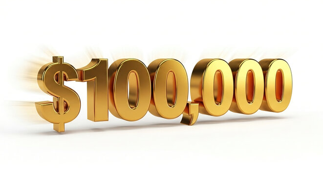 A hundred thousand dollars worth of gold.