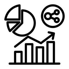 Market Segmentation Icon from Accounting Icon Collection (Outline Style)