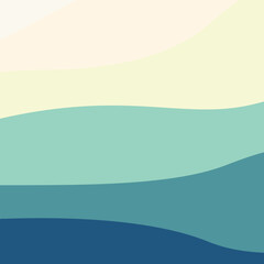 Wave curve design, modern line pattern, graphic covec vector illustration .