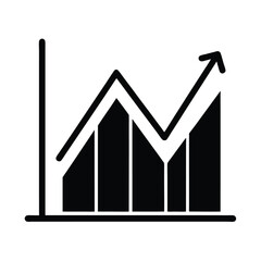 Line Chart Icon Vector Illustration